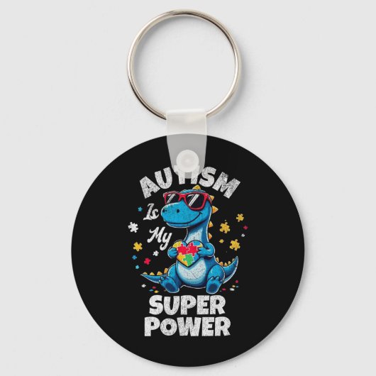 Autisme is mijn Superpower Autisme Bewustzijn Funn Sleutelhanger (Voorkant)