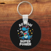 Autisme is mijn Superpower Autisme Bewustzijn Funn Sleutelhanger (Voorkant)
