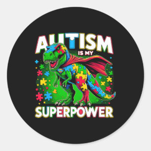 Autisme is mijn Superpower Autisme-bewustzijn Ronde Sticker