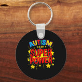 Autisme is mijn Superpower Autisme-bewustzijn Sleutelhanger (Voorkant)