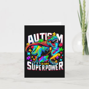 Autisme is mijn Superpower Autisme Bewustzijn T-re Kaart