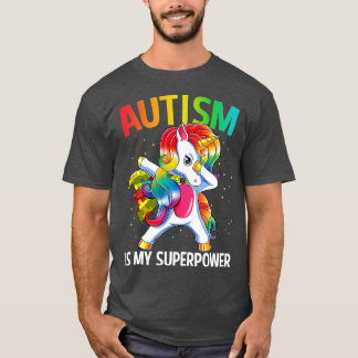 Autisme is mijn Superpower Dabbing Unicorn T-shirt