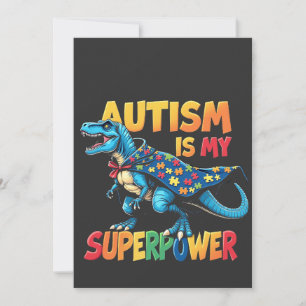 Autisme is mijn Superpower Dinosaur Autisme Awaren Save The Date