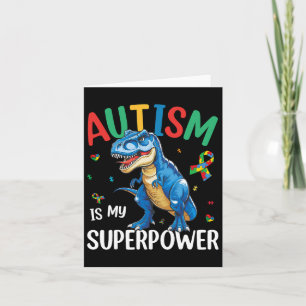 Autisme is mijn Superpower dinosaurus T-rex autism Kaart