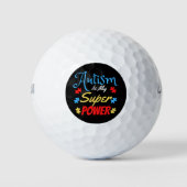 Autisme is mijn Superpower Golfballen (Voorkant)