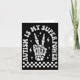 Autisme is mijn Superpower Groovy Autisme Bewustzi Kaart