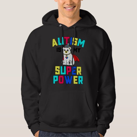 Autisme is mijn Superpower Kinder Bewustmakingsmac Hoodie (Voorkant)