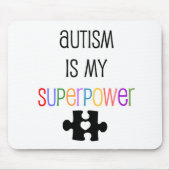 Autisme is mijn Superpower Mousepad Muismat (Voorkant)