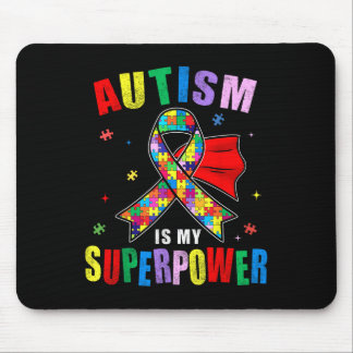 Autisme is mijn Superpower puzzelstukjes Autisme b Muismat