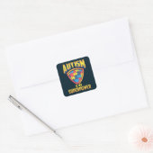 Autisme is mijn Superpower Puzzles Shield Vierkante Sticker (Envelop)