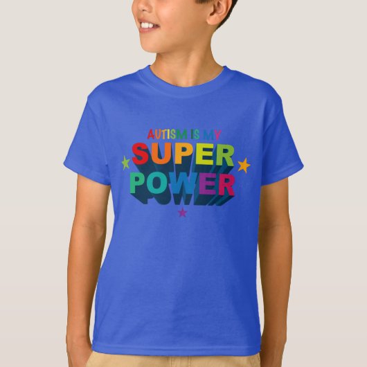 Autisme is mijn Superpower T-shirt (Voorkant)