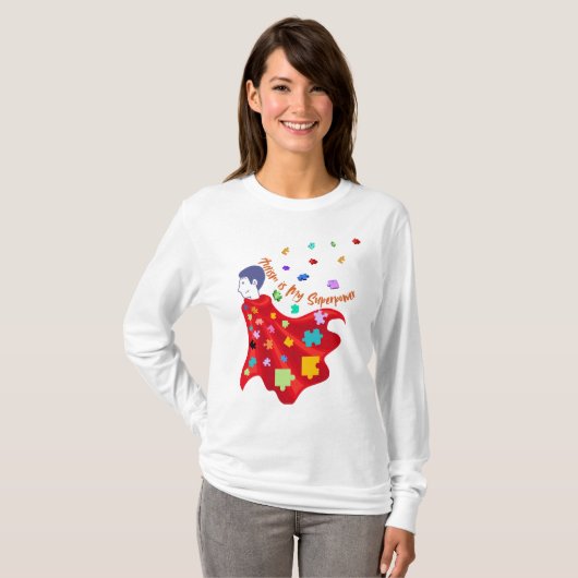Autisme is Mijn Superpower T-shirt (Voorkant volledig)