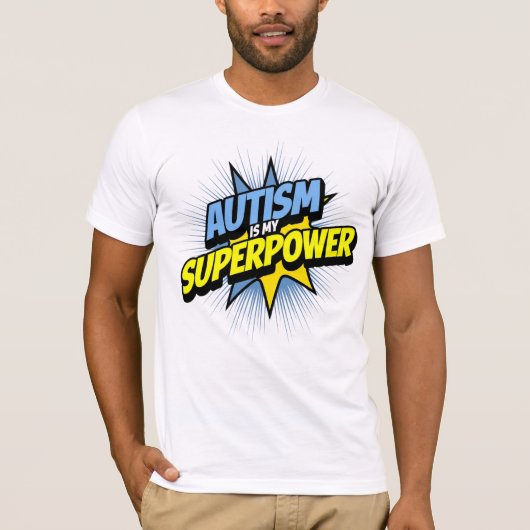 Autisme is Mijn Superpower T-shirt (Voorkant)