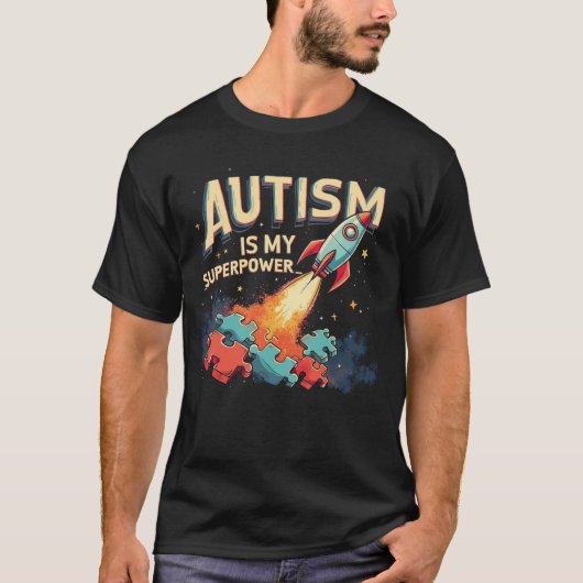 Autisme is Mijn Superpower T-shirt (Voorkant)