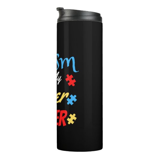 Autisme is mijn Superpower Thermosbeker (Geroteerd rechts)