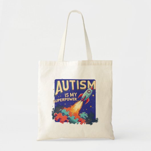 Autisme is Mijn Superpower Tote Bag (Voorkant)
