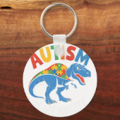 Autisme is mijn vermogen om een dinosauruspuzzel t sleutelhanger (Voorkant)