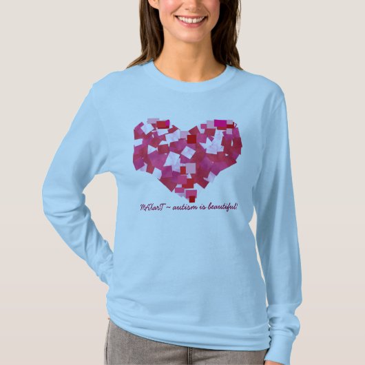 Autisme is prachtig! ~ LOVE 2011 T-shirt (Voorkant)