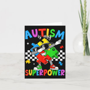 Autisme is superkracht autisme bewustzijn dabbing kaart