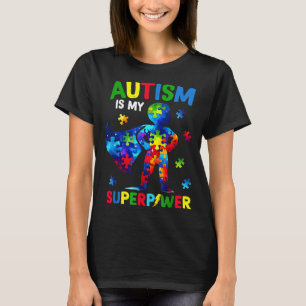 Autisme is superkracht autisme bewustzijn superhel t-shirt