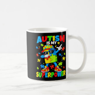 Autisme is Superwer Dabbing Puzzel Autistische Man Koffiemok