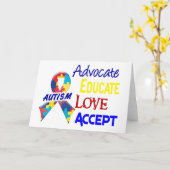 Autisme Kaart (Gele Bloem)