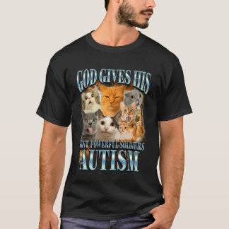 Autisme Kat Liefhebber God Geeft Zijn Krachtigste T-shirt