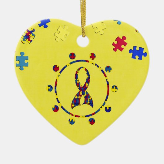 Autisme Keramisch Ornament (Voorkant)