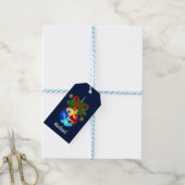 Autisme Kerst Bal Cadeaulabel (Met Touw)