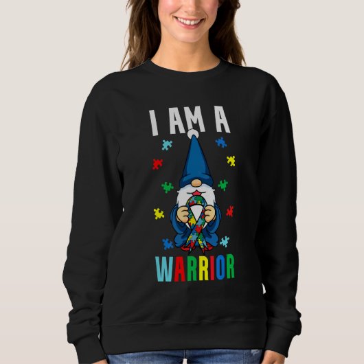 Autisme Kerst Gnome ASD Bewustzijn Puzzelstukken Trui (Voorkant)