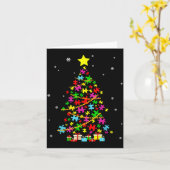 Autisme Kerstboom Autisme Kerst Kaart (Gele Bloem)