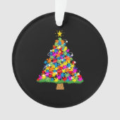 Autisme-kerstboom Ornament (voorkant)