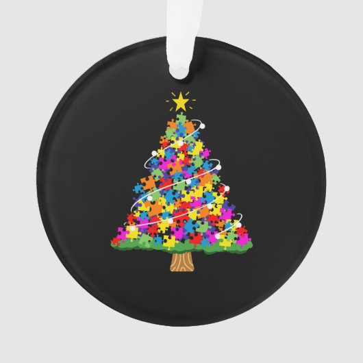 Autisme-kerstboom Ornament (voorkant)