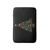 Autisme kerstboom xmas autisme badmat (Voorkant Verticaal)