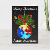 Autisme Kerstman Feestdagen Kaart (Voorkant)