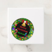 Autisme Kerstmis Wreath Bedankjes Labels (In situ)