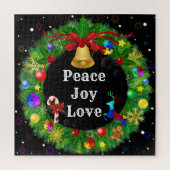 Autisme Kerstmis Wreath Legpuzzel (Verticaal)