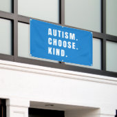 autisme kies soort Banner Outdoor Sign (Buitenkant Gebouw)