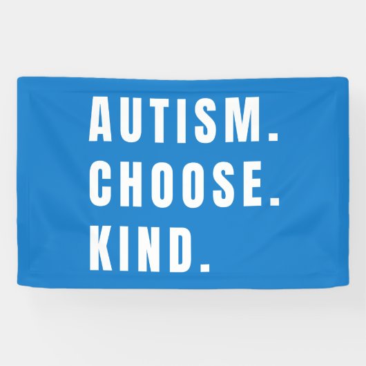 autisme kies soort Bannermodern Spandoek (Horizontaal)