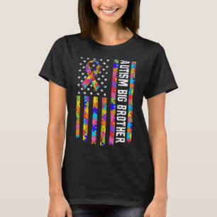 Autisme-Kind Autisme Oudere Broer Amerikaanse Vla T-shirt