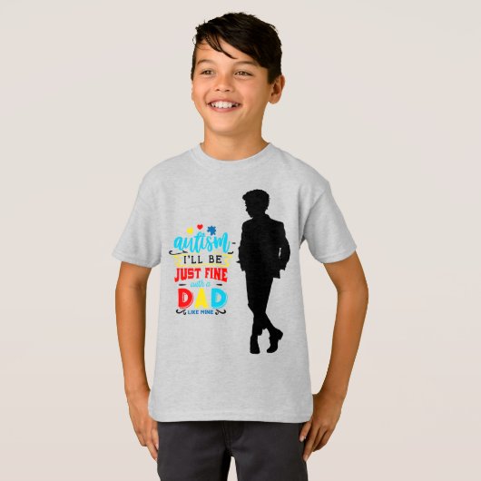 Autisme - Kinderen Basic T-Shirt (Voorkant volledig)