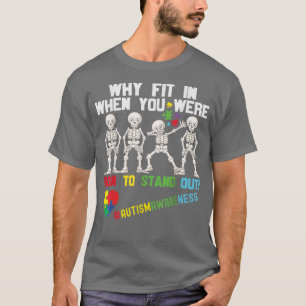 Autisme Kinderen die het skelet doormelen, om aan T-shirt