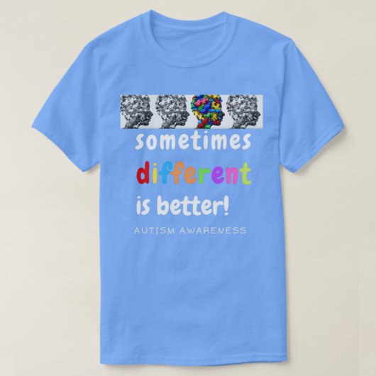 autisme kleurig soms is verschil de beste keuze t-shirt (Design voorkant)