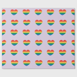 Autisme Kleurrijke Regenboog Harten Autistisch Ver Cadeaupapier