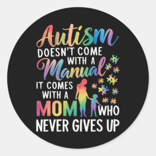 Autisme Komt Niet Met Een Handleiding Moeder Liefd Ronde Sticker