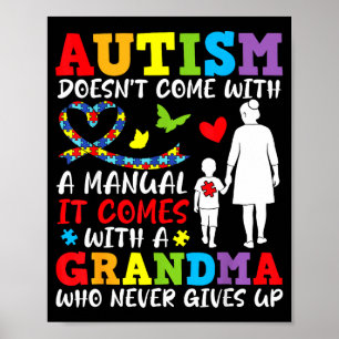 Autisme Komt Niet Met Een Handleiding Oma Geeft No Poster