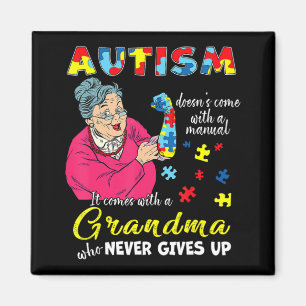 Autisme komt niet met een handmatige oma die nog n magneet