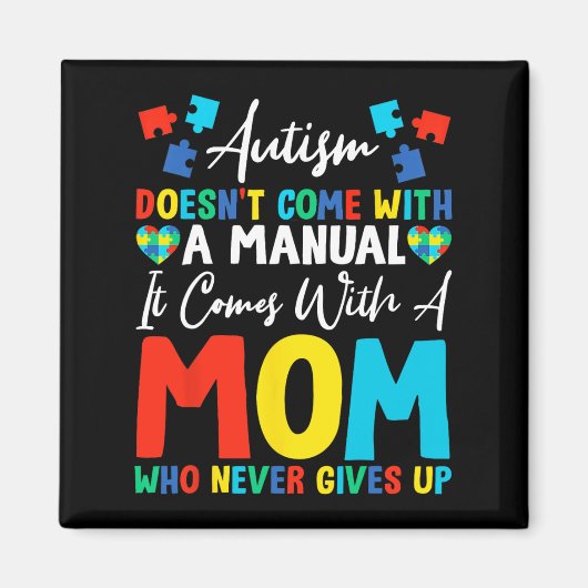 Autisme komt niet met handmatige kom met moeder no magneet (Voorkant)