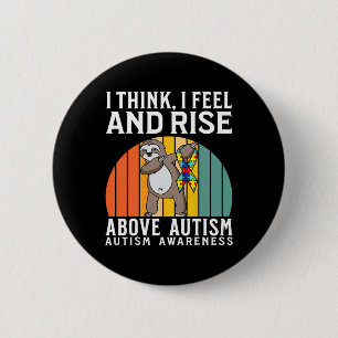 Autisme Krijger Kinderen Puzzel Steun Autisme Bewu Ronde Button 5,7 Cm