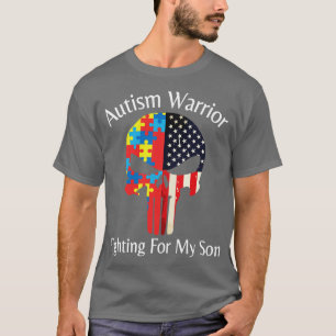 Autisme krijger vechten voor mijn zoon gelukkig au t-shirt